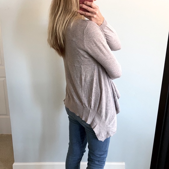 Long Sleeve, Ribbed Knit Open Cardigan - Picture 6 of 10